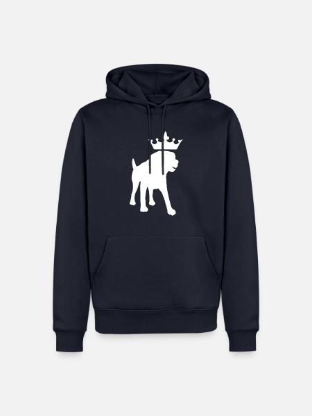 Dog Hund - Männer Premium Bio Hoodie - Navy