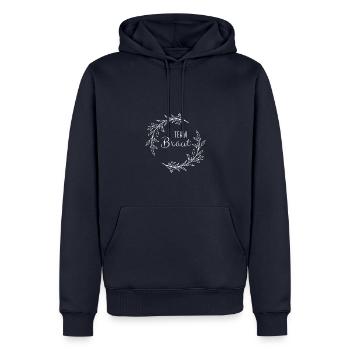 Junggesellinnenabschied - Team Braut - Männer Premium Bio Hoodie - Navy - Vorne - Nico (187cm)