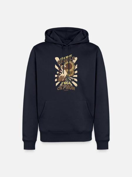 Katzenmama - Männer Premium Bio Hoodie - Navy