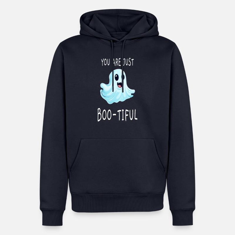 Fantôme | « Bootiful » - Sweat à capuche Premium bio Homme - bleu marine