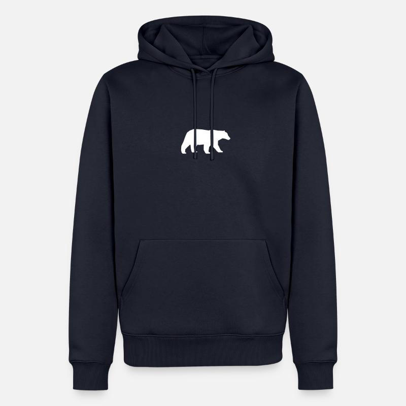 Der Eisbär - Männer Premium Bio Hoodie - Navy