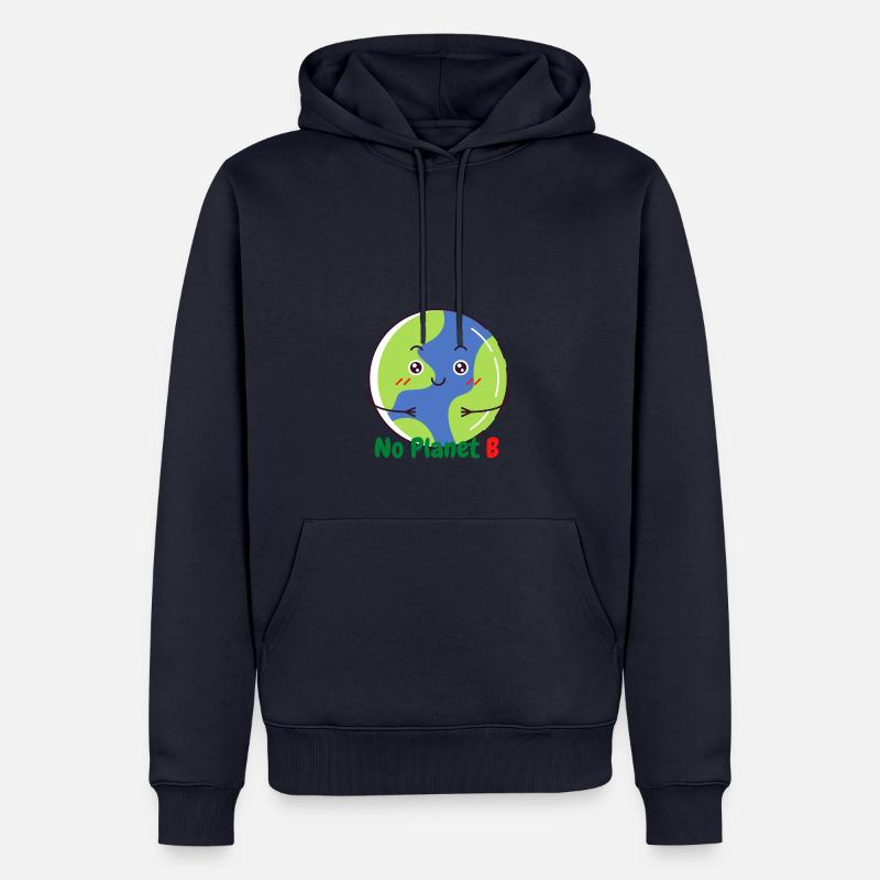 No Planet B - Sweat à capuche Premium bio Homme - bleu marine