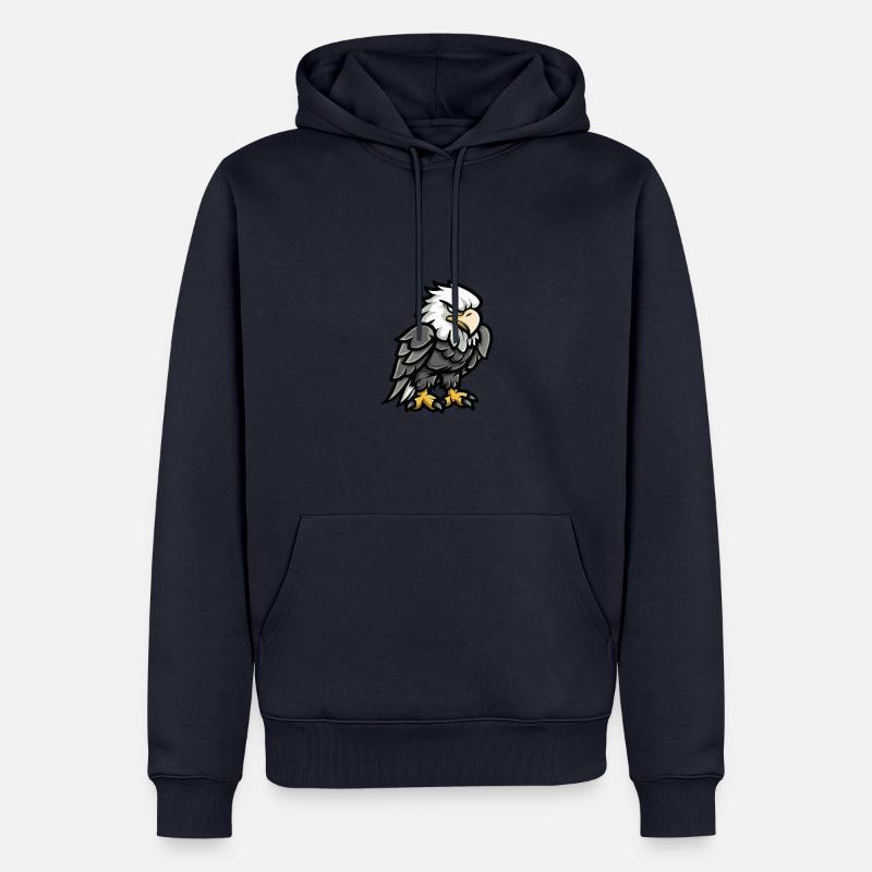 Adler Comic - Männer Premium Bio Hoodie - Navy