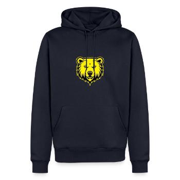 Polar Bear Animal Portrait Animal Polar Bear - Men’s Premium Organic Hoodie - navy - Front - Nico (187cm)