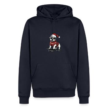 American Staffordshire Terrier Hund Weihnachten Sk - Männer Premium Bio Hoodie - Navy - Vorne - Nico (187cm)
