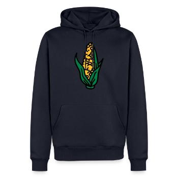 Corn corn corn cob corncob - Men’s Premium Organic Hoodie - navy - Front - Nico (187cm)