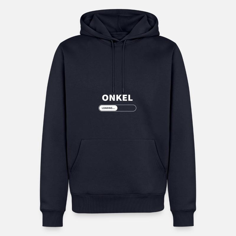 Onkel loading - Angehender Onkel - Männer Premium Bio Hoodie - Navy