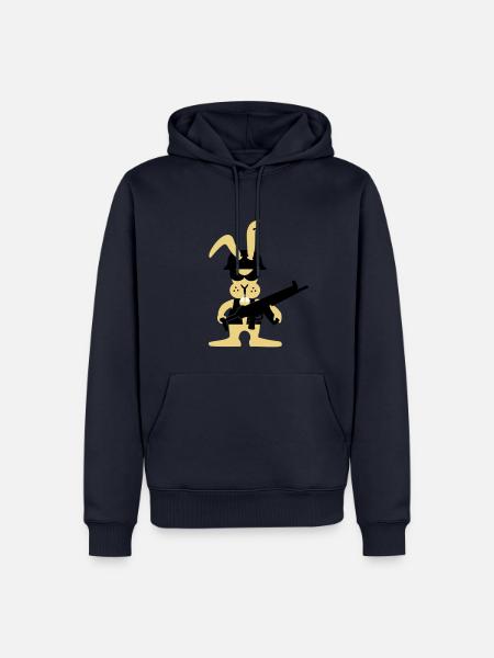 GI bunny punk (B, 3c) - Männer Premium Bio Hoodie - Navy