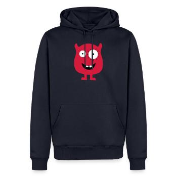 Monster - Männer Premium Bio Hoodie - Navy - Vorne - Nico (187cm)