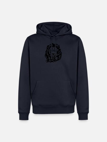 Angry Lion - Men’s Premium Organic Hoodie - navy