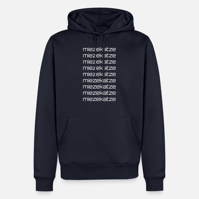 Techno Miezekatze - Männer Premium Bio Hoodie - Navy