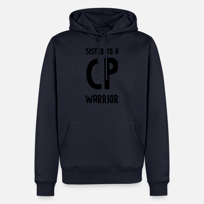 Schwester CP Warrior - Männer Premium Bio Hoodie - Navy