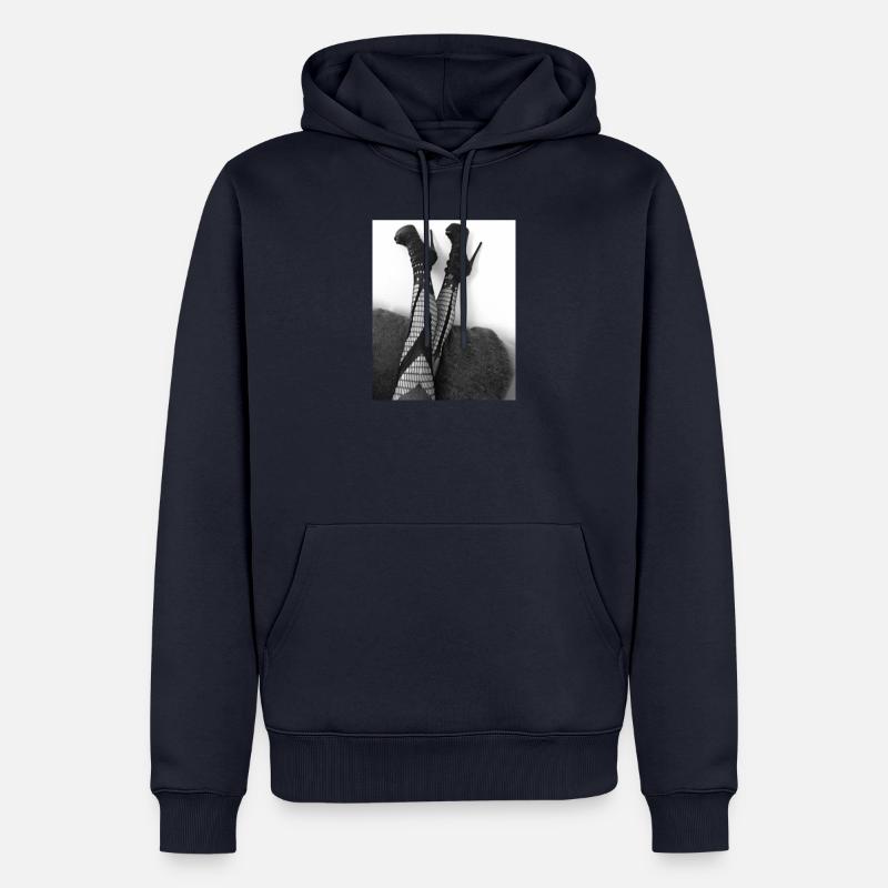 7E6FB826 AD47 4463 A545 90E6508F6BF1 - Sweat à capuche Premium bio Homme - bleu marine