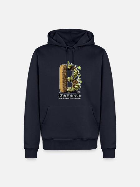 Bierbauch raus - Männer Premium Bio Hoodie - Navy