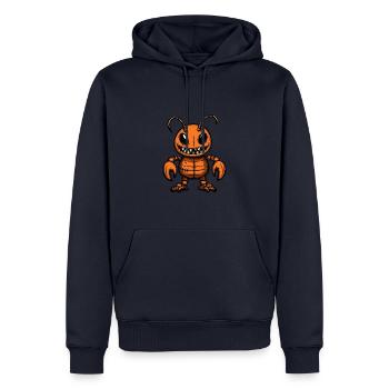 Hummer Krebs Halloween Comic Lustig - Männer Premium Bio Hoodie - Navy - Vorne - Nico (187cm)