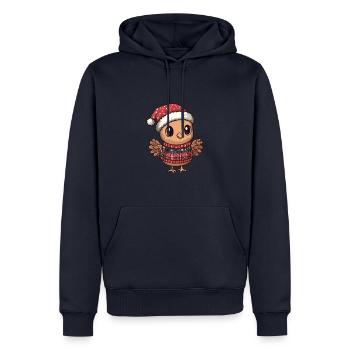 Truthan Weihnachten Comic - Männer Premium Bio Hoodie - Navy - Vorne - Nico (187cm)