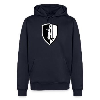 Basketball - slam dunk - Men’s Premium Organic Hoodie - navy - Front - Nico (187cm)