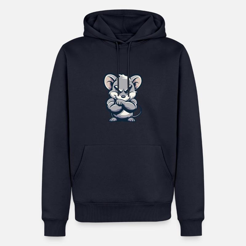 Maus Comic - Männer Premium Bio Hoodie - Navy