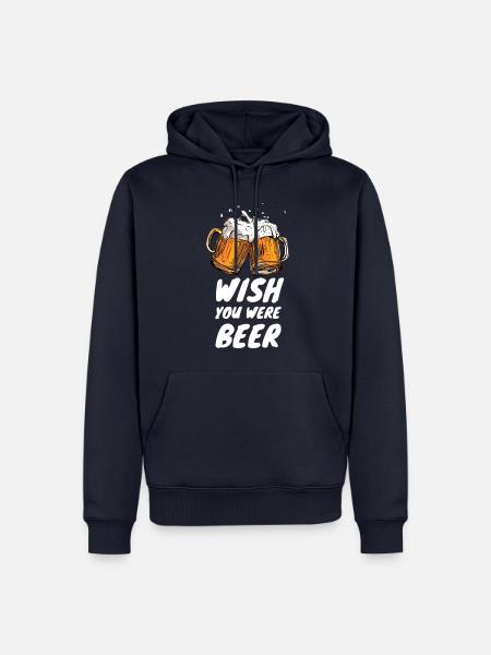 2 Bier-cooler JGA Spruch - Männer Premium Bio Hoodie - Navy