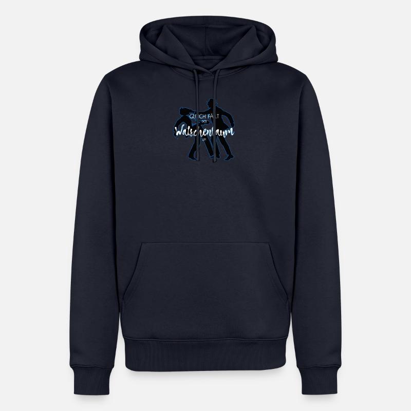 Watschenbaum dunkel - Männer Premium Bio Hoodie - Navy