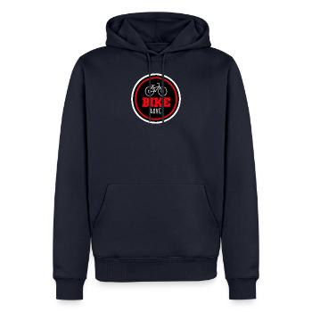Bike Love Bike - Men’s Premium Organic Hoodie - navy - Front - Nico (187cm)