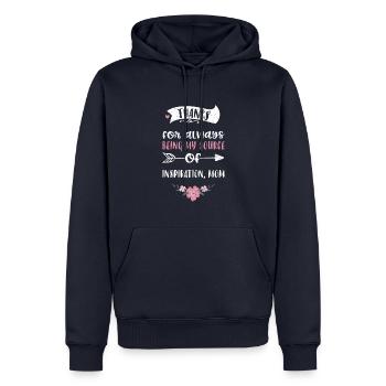 Thanks for always being my sourc... - Men’s Premium Organic Hoodie - navy - Front - Nico (187cm)