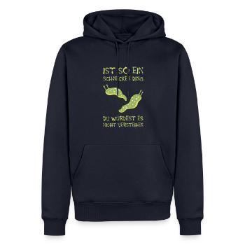 Ist So Ein Schnecken Ding du würdest es nicht - Männer Premium Bio Hoodie - Navy - Vorne - Nico (187cm)
