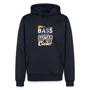 Bass It's Like Guitar Funny Bass Guitar Player - Männer Premium Bio Hoodie - Navy - Vorne - Nico (187cm)