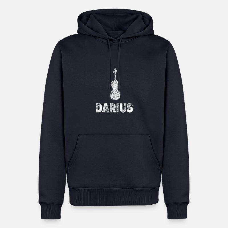 Viola Darius - Sweat à capuche Premium bio Homme - bleu marine