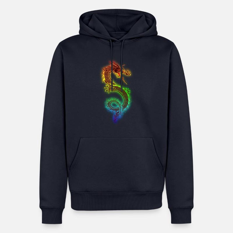 dragon Tattoo - Sweat à capuche Premium bio Homme - bleu marine