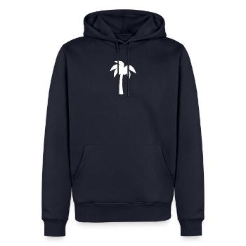 paume - Sweat à capuche Premium bio Homme - bleu marine - Devant - Nico (187cm)