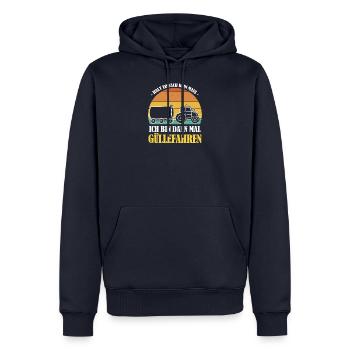 Halt dein Maul Gülle Fahren Landwirtschaft Bauern - Männer Premium Bio Hoodie - Navy - Vorne - Nico (187cm)