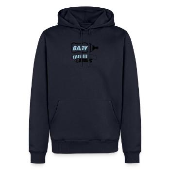 baby loading 2 - Männer Premium Bio Hoodie - Navy - Vorne - Nico (187cm)