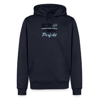 50 mama 50 papa 100 perfekt - Männer Premium Bio Hoodie - Navy - Vorne - Nico (187cm)