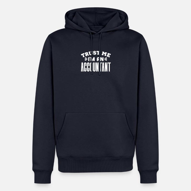 Profession comptable Comptable financier Comptable - Sweat à capuche Premium bio Homme - bleu marine