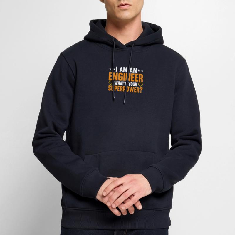 Engineer Brain Mechanical Engineering Electrical Engineering Math Men’s Premium Organic Hoodie