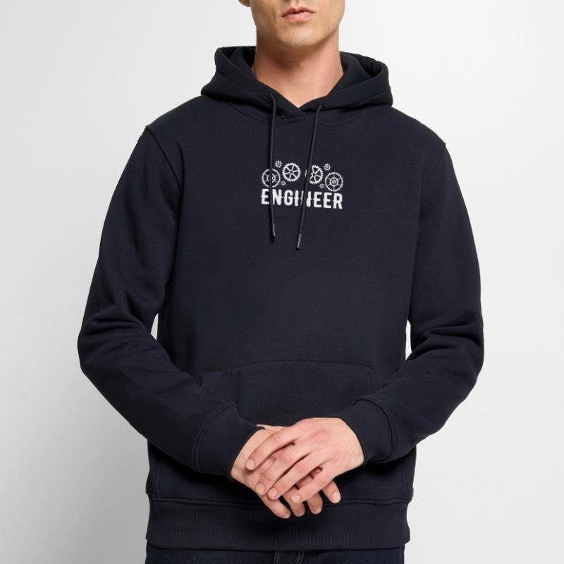 Engineer Brain Mechanical Engineering Electrical Engineering Math Men’s Premium Organic Hoodie