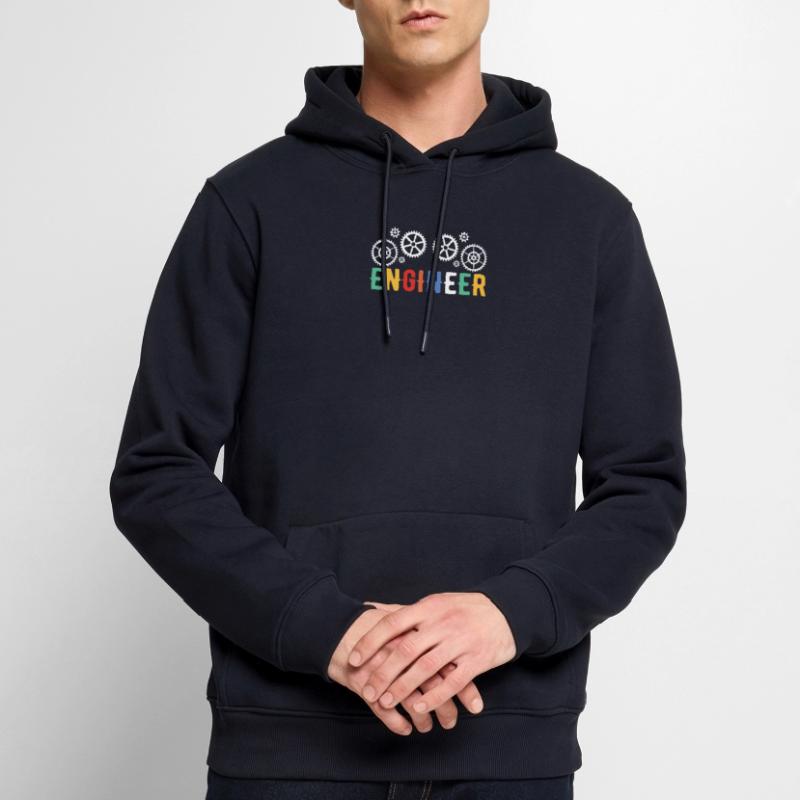 Engineer Brain Mechanical Engineering Electrical Engineering Math Men’s Premium Organic Hoodie