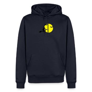 hexe fledermäuse - Männer Premium Bio Hoodie - Navy - Vorne - Nico (187cm)