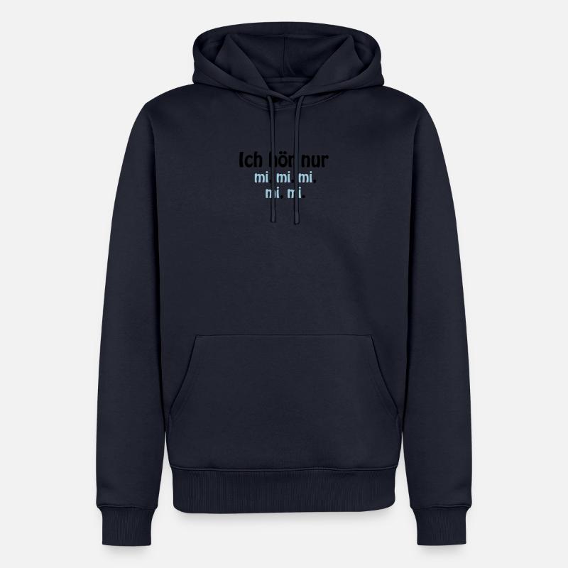 nur mi mi mi - Männer Premium Bio Hoodie - Navy