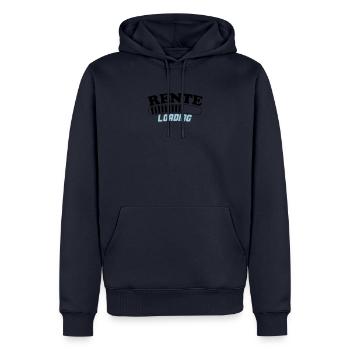 rente loading 02 - Männer Premium Bio Hoodie - Navy - Vorne - Nico (187cm)