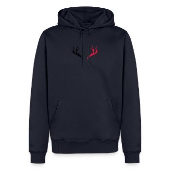 bois 2 - Sweat à capuche Premium bio Homme - bleu marine - Devant - Nico (187cm)