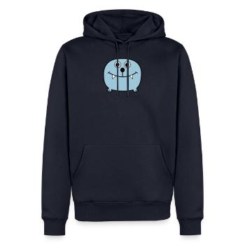 monster - Männer Premium Bio Hoodie - Navy - Vorne - Nico (187cm)
