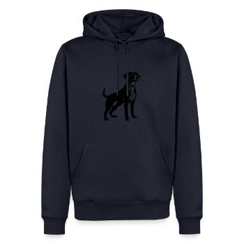 Jack Russell Terrier Hund - Männer Premium Bio Hoodie - Navy - Vorne - Nico (187cm)