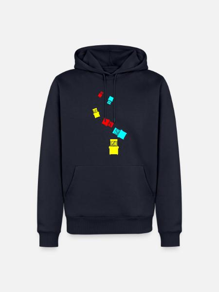 Arcade Retro Gamer - Männer Premium Bio Hoodie - Navy