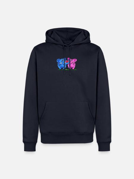 Elephant lovers - Men’s Premium Organic Hoodie - navy