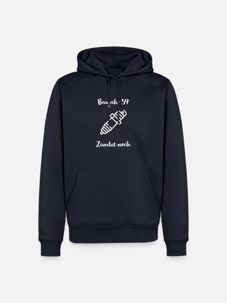 Baujahr 59 zündet noch - Männer Premium Bio Hoodie - Navy
