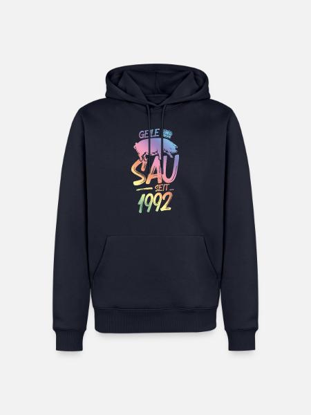 1992 Geile Sau - Männer Premium Bio Hoodie - Navy