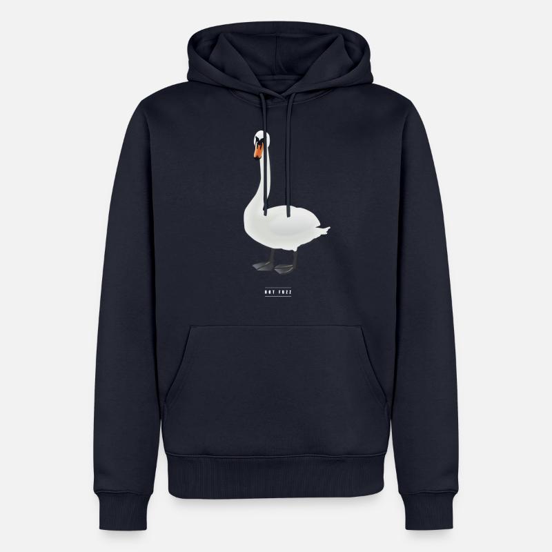 Fuzz Chaud - Sweat à capuche Premium bio Homme - bleu marine