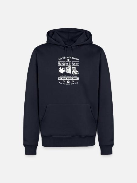 WoMo1019 - Ich bin ein AHORN WoMo-Fahrer - Männer Premium Bio Hoodie - Navy